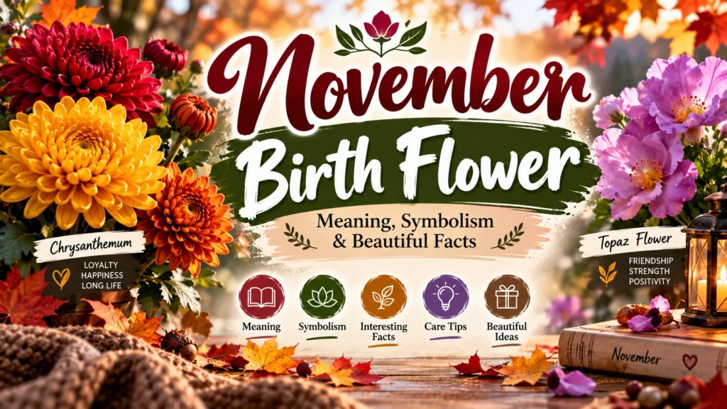 November Birth Flower Meaning, Symbolism & Beautiful Facts