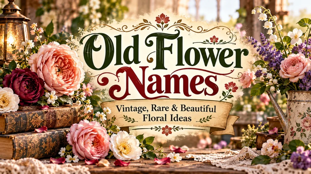 Old Flower Names Vintage, Rare & Beautiful Floral Ideas
