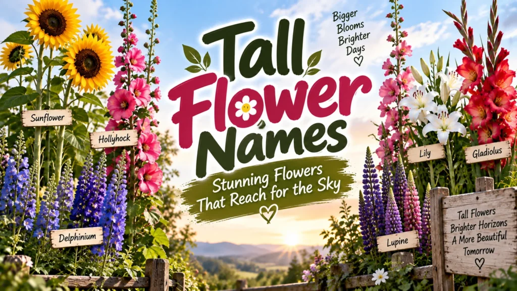 Tall Flower Names Stunning Flowers That Reach for the Sky