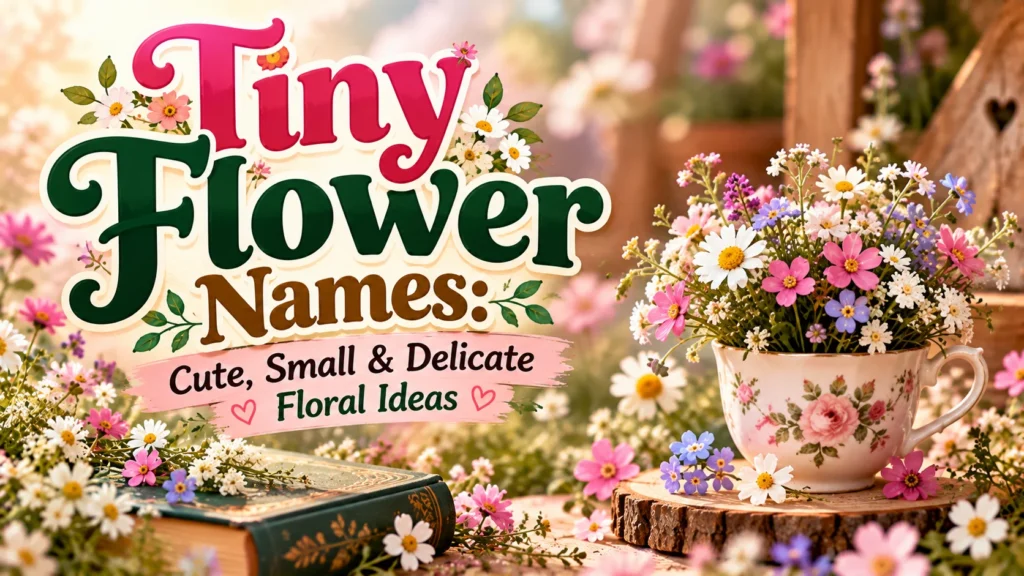 Tiny Flower Names Cute, Small & Delicate Floral Ideas