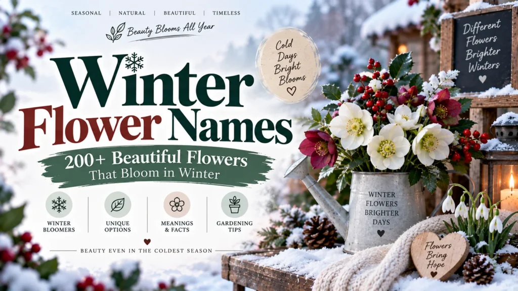 Winter Flower Names 200+ Beautiful Flowers That Bloom in Winter