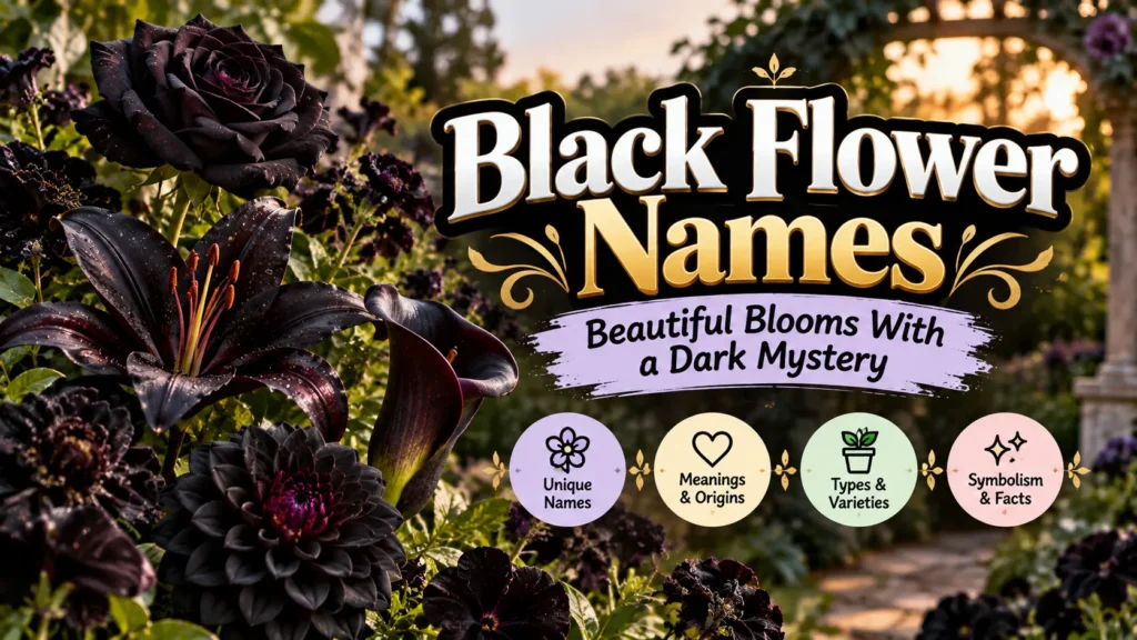 Black Flower Names: Beautiful Blooms With a Dark Mystery
