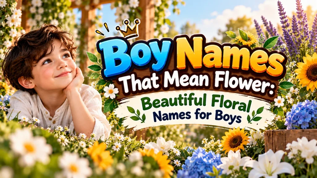 Boy Names That Mean Flower Beautiful Floral Names for Boys