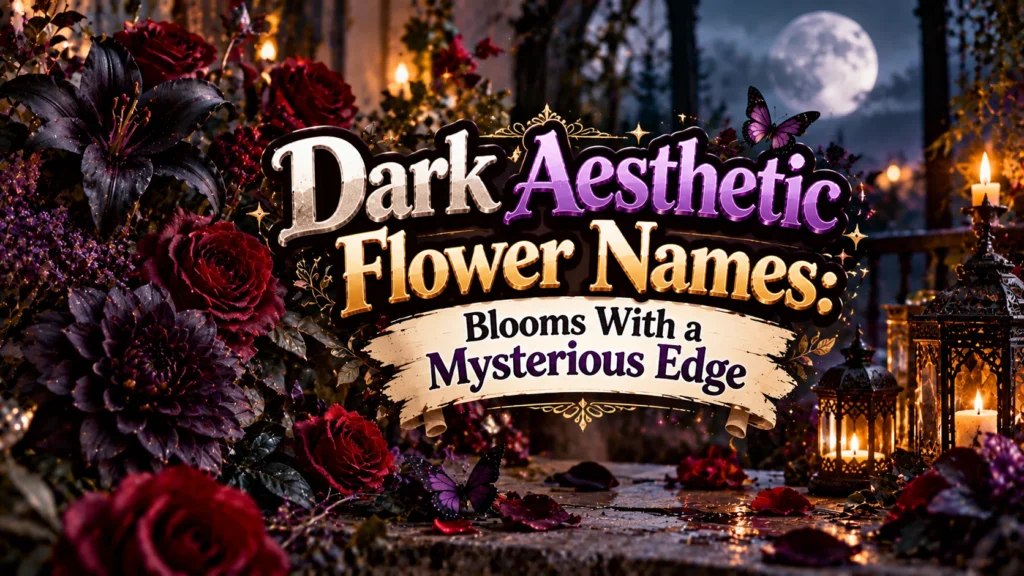 Dark Aesthetic Flower Names Blooms With a Mysterious Edge