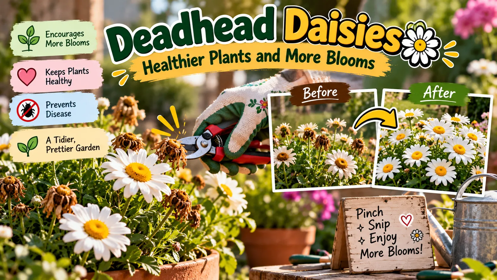Deadhead Daisies: Healthier Plants and More Blooms 🌼