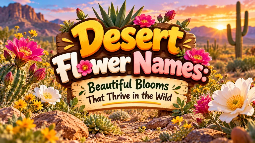 Desert Flower Names Beautiful Blooms That Thrive in the Wild