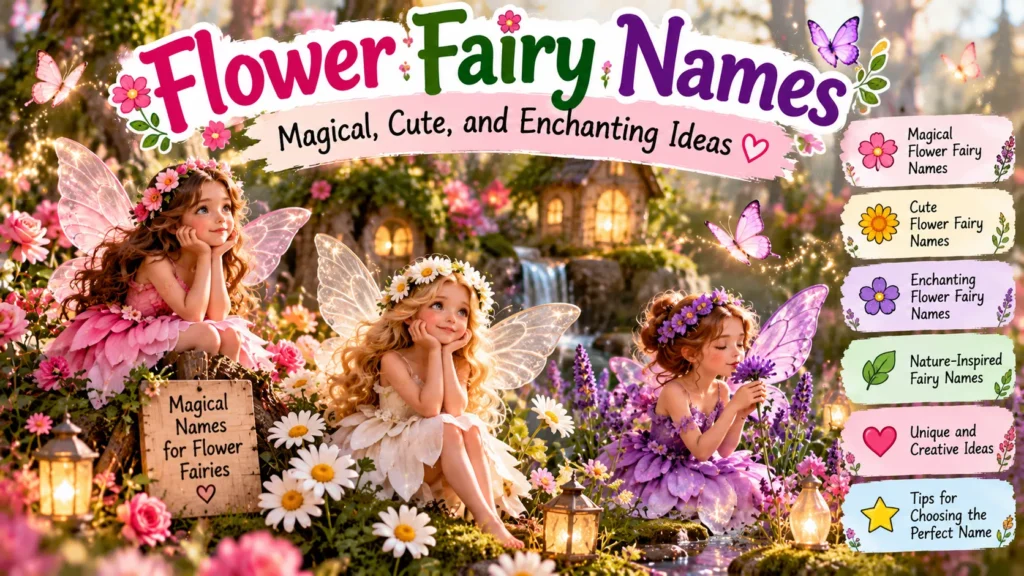 Flower Fairy Names: Magical, Cute, and Enchanting Ideas