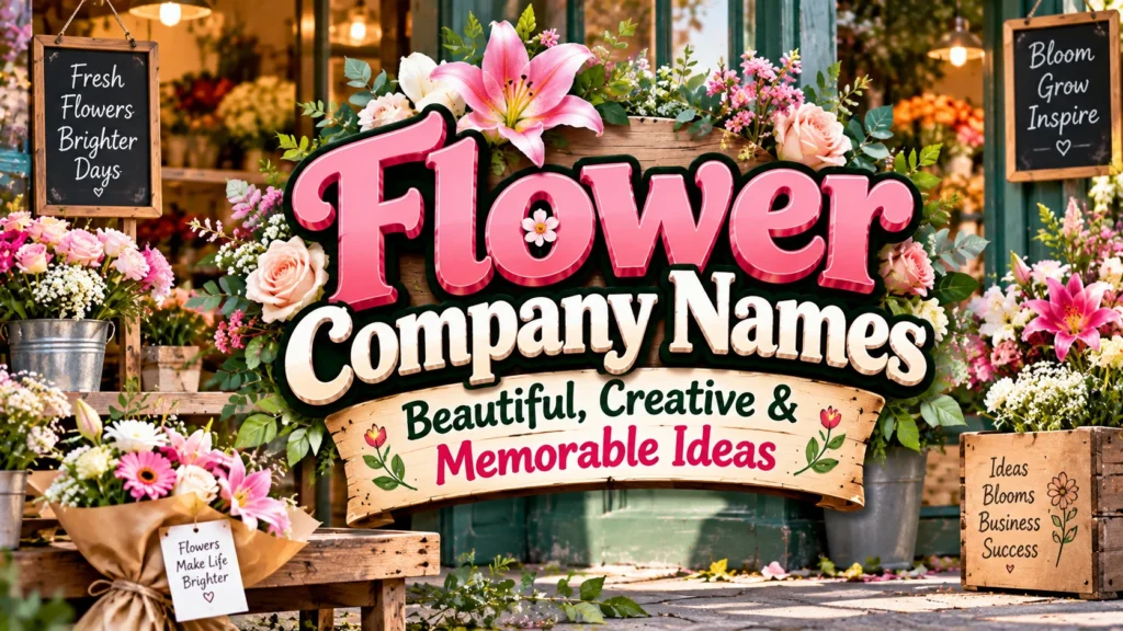Flower Company Names Beautiful, Creative & Memorable Ideas