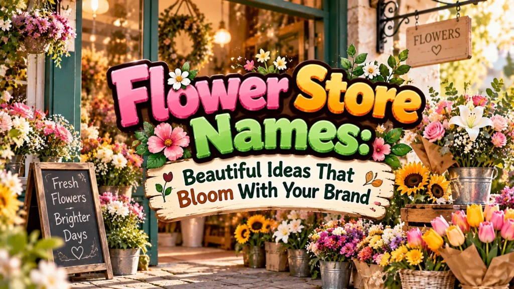 Flower Store Names Beautiful Ideas That Bloom With Your Brand