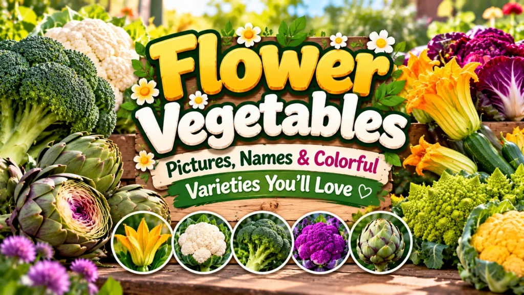 Flower Vegetables Pictures Names & Colorful Varieties You’ll Love
