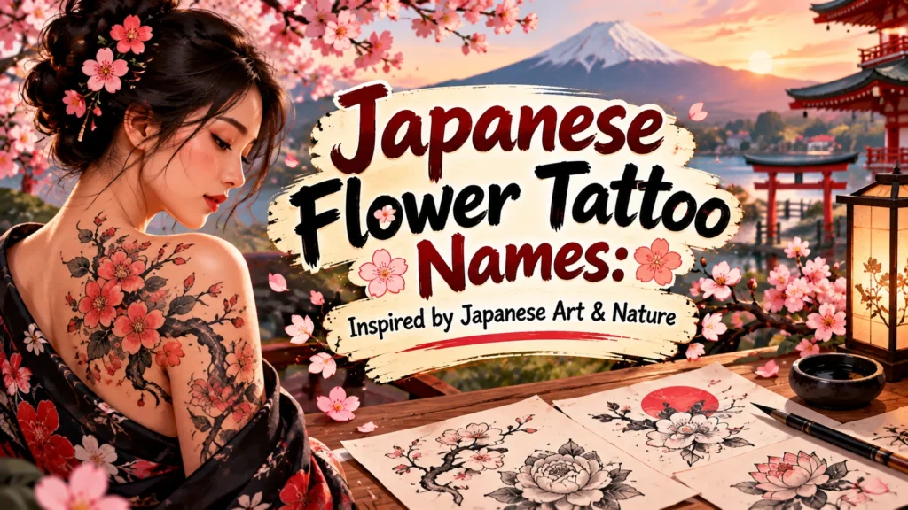 Japanese Flower Tattoo Names Inspired by Japanese Art & Nature