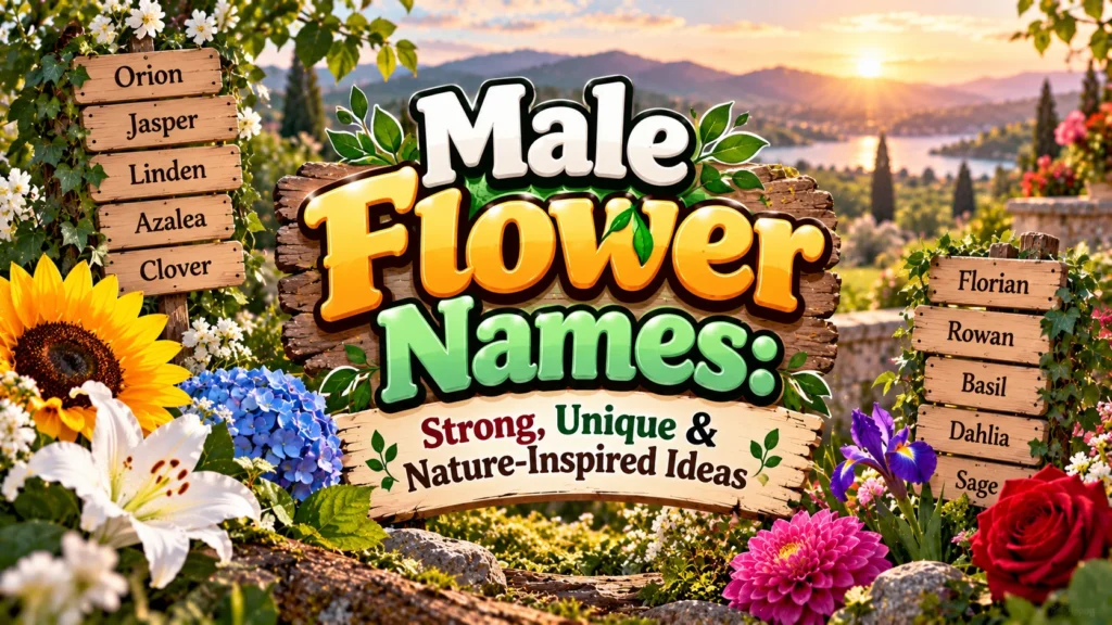 Male Flower Names: Strong, Unique & Nature-Inspired Ideas
