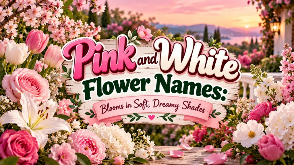 Pink and White Flower Names: Blooms in Soft, Dreamy Shades