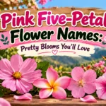 Pink Five-Petal Flower Names: Pretty Blooms You’ll Love