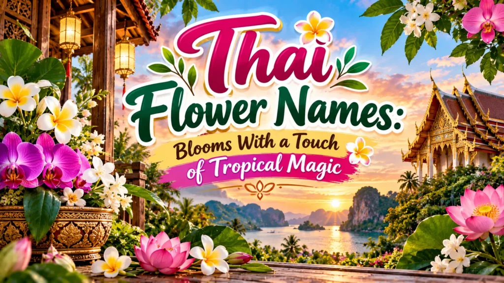 Thai Flower Names: Blooms With a Touch of Tropical Magic